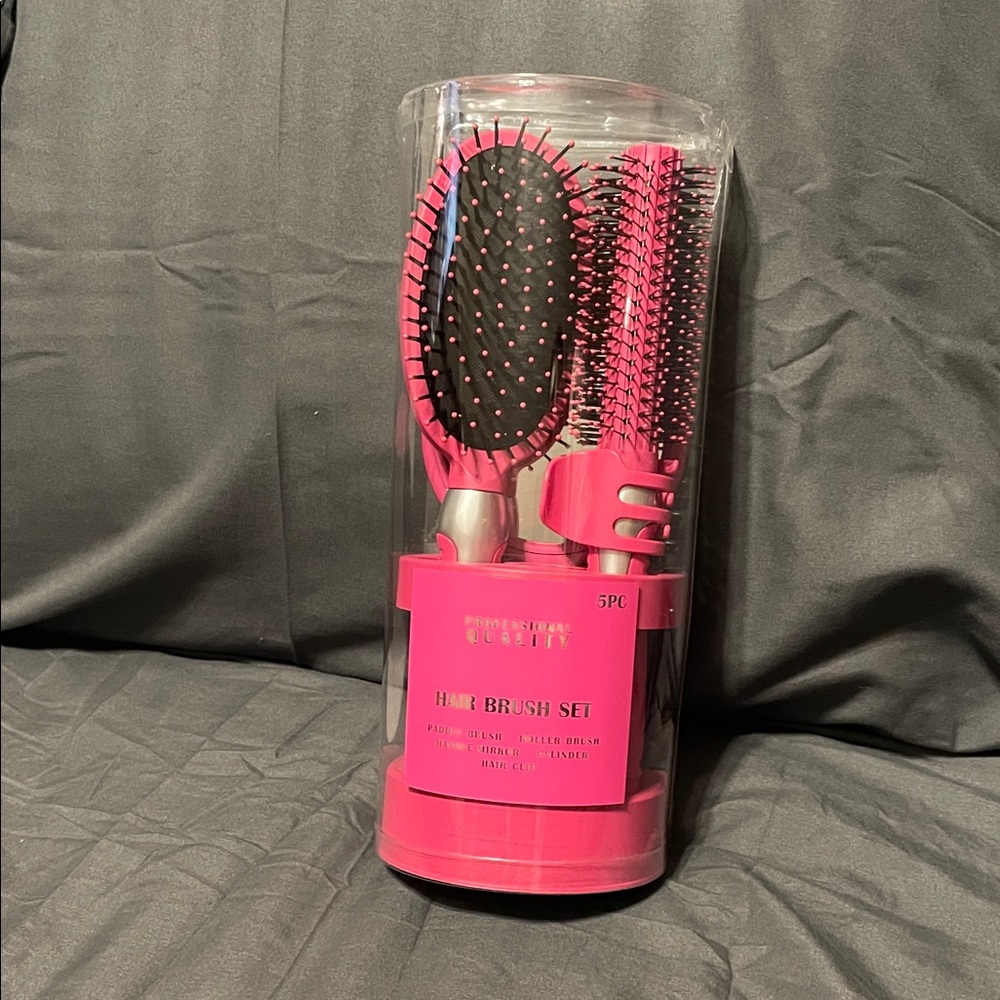 Pink Hair Brush Set